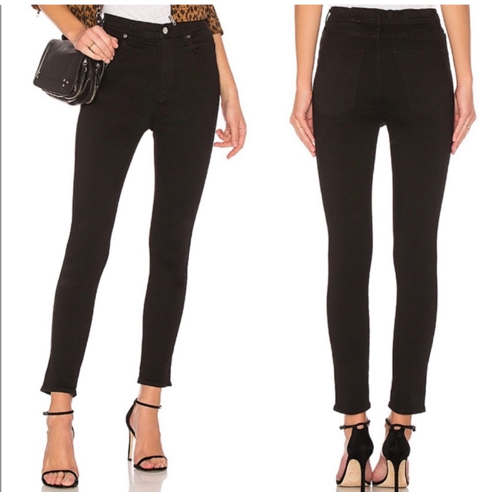 AGOLDE filter free high rise skinny jeans